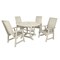 Highwood Usa Weatherly 5pc Round Outdoor Patio Furniture Dining Set AD-DNW48-WAE - alternate 1